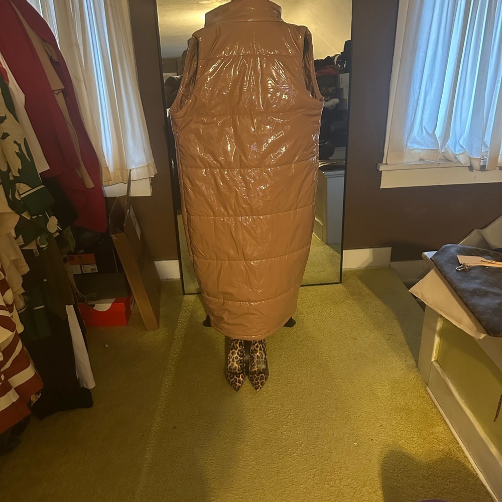 Tan Puffer Vest